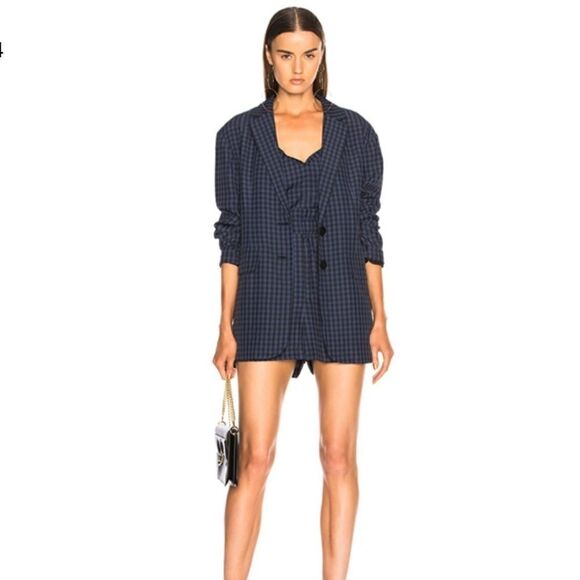 Tibi Viscose Gingham Paperbag Ruffle Cami - Picture 8 of 9